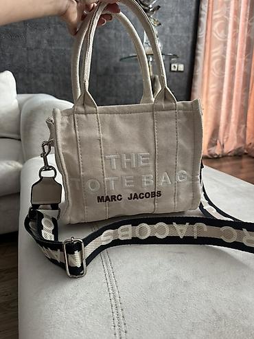 Çantalar: Orginal: Marc Jacobs “The Tote Bag 50azn - Material: Kətan parça (bej — 1