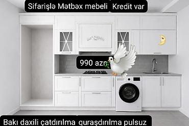 Sifarişlə mətbəx mebeli – kredit var. - Aşağı-yuxarı dolablar, şüşəli lalafo.az -da Sifarişlə mətbəx mebeli – kredit var. - Aşağı-yuxarı dolablar, şüşəli