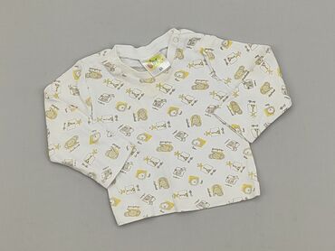 ażurowa biała bluzka: Bluzka, 3-6 m, stan - Zadowalający
