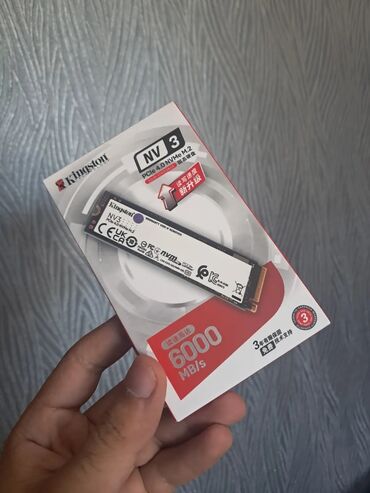 nvme ssd: Daxili SSD disk Kingston, 1 TB, M.2, Yeni