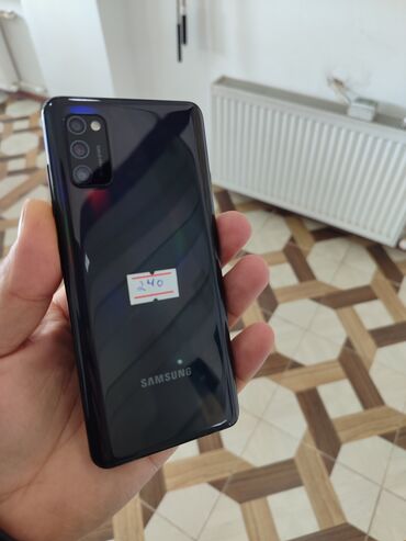 Samsung: Samsung Galaxy A41, 64 GB, rəng - Qara, Barmaq izi, İki sim kartlı, Face ID