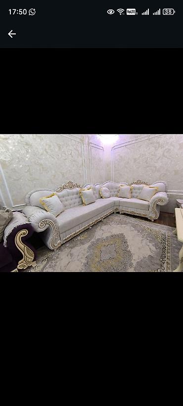 Sifarişlə divanlar: Divan, Qonaq otağı üçün, Parça, Bazasız, Açılmayan — 5