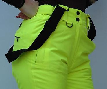Ski pantalone: Ženske skijaške pantalone u jarko neon žutoj boji, dizajnirane za — 11