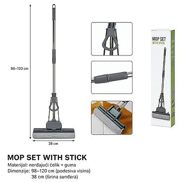 KMT Teleskopski mop od nerđajućeg čelika 3213442 Opis: - Višenamenski