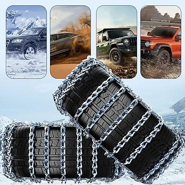 Аварийные аксессуары: Avtomobil üçün universal qar və buz zəncirləri – cüt - Yüksək — 7