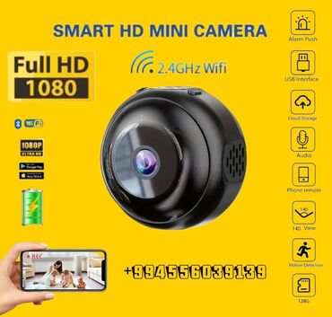Videomüşahidə: Mini Casus Kamera Full HD 1080p mini casus kamera gecə versiyası — 4