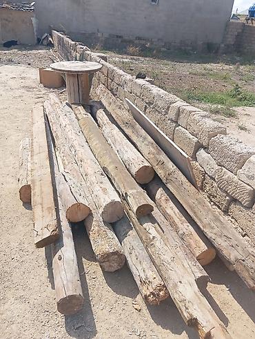 söküntü islenmis taxta satilir: Tikinti üçün taxta materialları - Uzun şalban və dirəklər: müxtəlif — 2