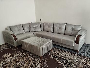 Divan və kreslo dəstləri: Məhsul: Künc və salon dəsti divanlar Təsvir: - Müasir dizaynlı, şık — 4