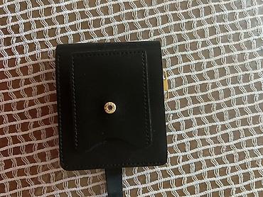Portmone, pulqabıları: Qara rəngli kompak tərzli pul kisəsi - Material: hamar teksturalı — 3