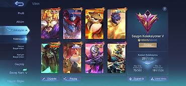 kohnə dollar: Mobil Legends: Bang Bang hesabı – zəngin skin kolleksiyası və yüksək — 1