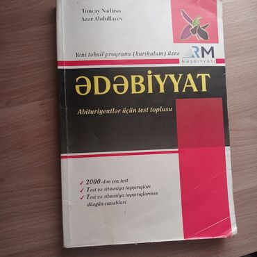 Kitablar, jurnallar, CD, DVD: Ədəbiyyat test toplusu. metrolara çatdırılma var