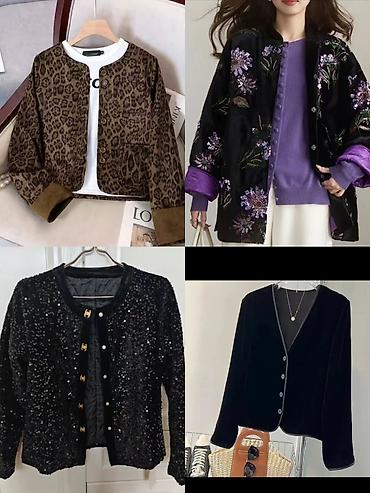 Пиджаки, жакеты: 52-54 размер!!! Утеплённый прошитый пиджак, полупальто, кардиган из — 1