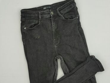 jeansy z wysokim stanem zara: Zara, Jeans for women, size L