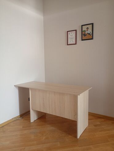 Sifarişlə işçi masaları: Ofis üçün künc tipli iş masası və modul şkaf - Material: laminat/MDF — 9