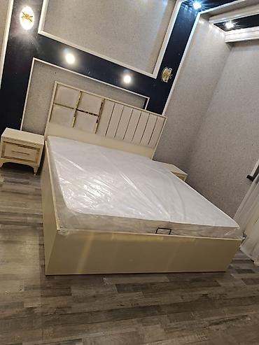 Mebel dəsti – çarpayı və tumba - Model: müasir minimal dizaynlı iki — 1
