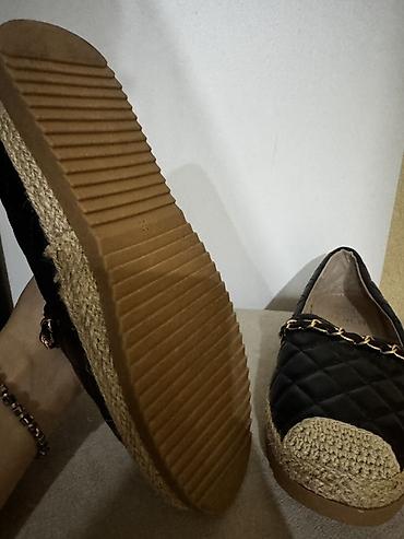 cins walvar: Qara qadın espadrili – zəncir detallı - Üst hissə: quilted (romb — 3