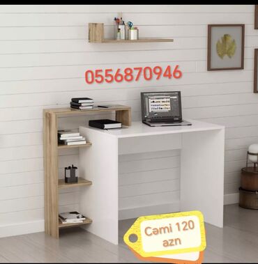 Uşaq masaları: Oğlan və qız üçün, Yeni, Siyirməli, Yazı masası, Stulsuz — 9