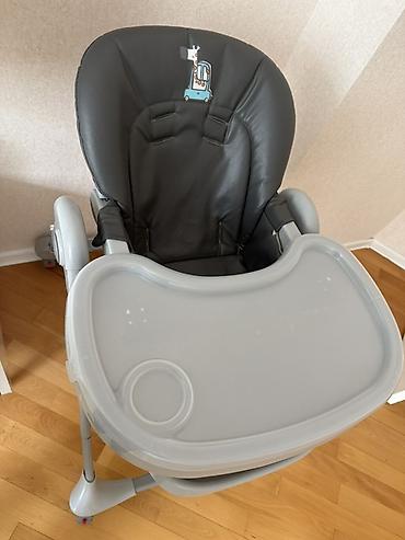 oturacagi: Uşaq yemək stulu - Rəng: boz/göy qurşağı tonlarında boz plastik və — 2