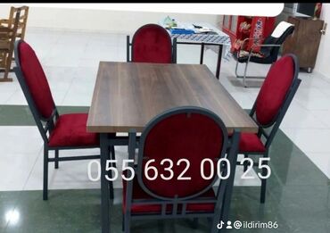 Restoran mebeli: Restoran üçün stol stul dəstinin sexdən birbaşa satışı var modellər — 24