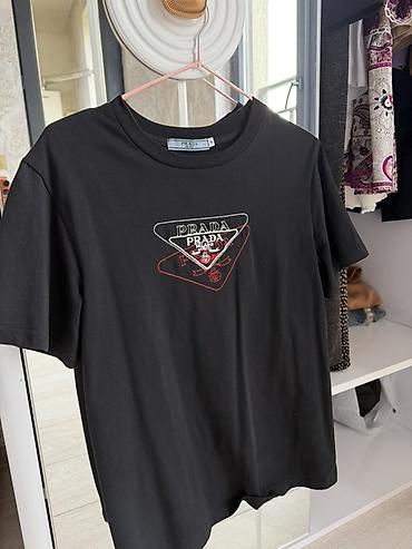 prada eynek: Futbolka, Prada, Standart, rəng - Qara — 1