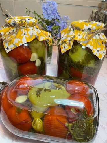 gənəgərçək yağı qiyməti: Pomidor turşusu, marinad. Ev şəraitində hazırlanıb. uksus atılmayıb