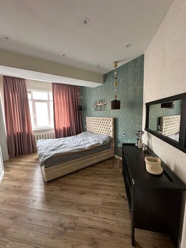 аренда квартир в микрорайонах бишкек: 3 комнаты, С мебелью полностью