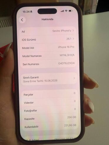 Apple iPhone: IPhone 16 Pro, Natural Titanium — 16