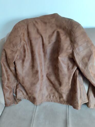 Kožne jakne: Kožna jakna Prava koža, XL (EU 54), Lc Waikiki, bоја - Braon — 2