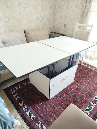 Qonaq masası, Yeni, Açılan, MDF, Kvadrat masa