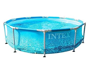 Бассейны: №: 7993 Məhsulun adı: Karkaslı hovuz Intex H28208NP, mavi, 305x76 sm — 3