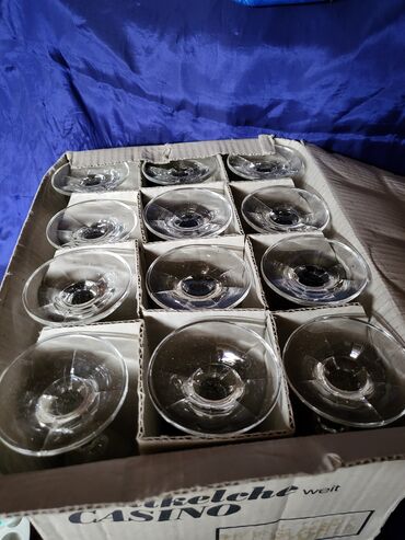 Čaše: Case nove za vino 70te,kristalno staklo Zapadna Nemacka. Case — 9