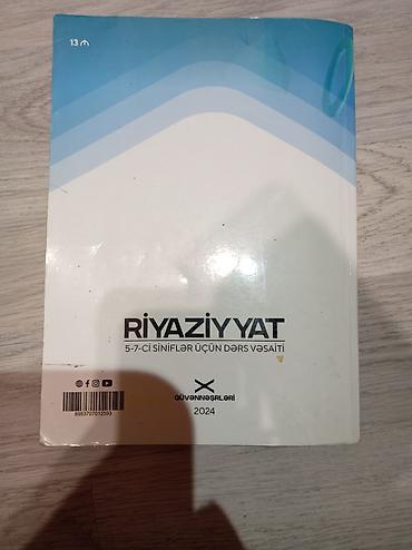 Öz qiyməti 13 azndir bu il alınıb 7 manata satılır. Kitabda heçbir