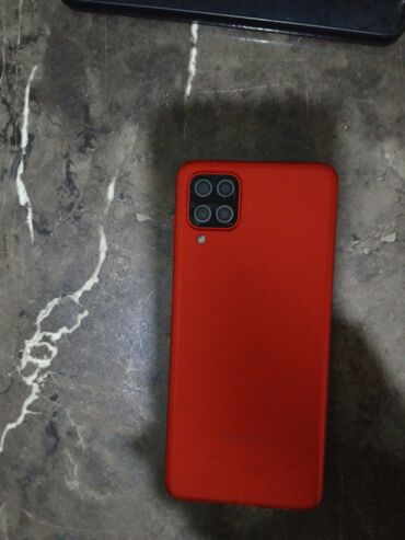 Samsung: Samsung Galaxy A12, 32 GB, rəng - Qırmızı, Barmaq izi