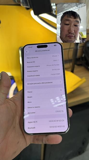 Apple iPhone: IPhone 16 Pro Max, Б/у, 256 ГБ, 100 % — 13