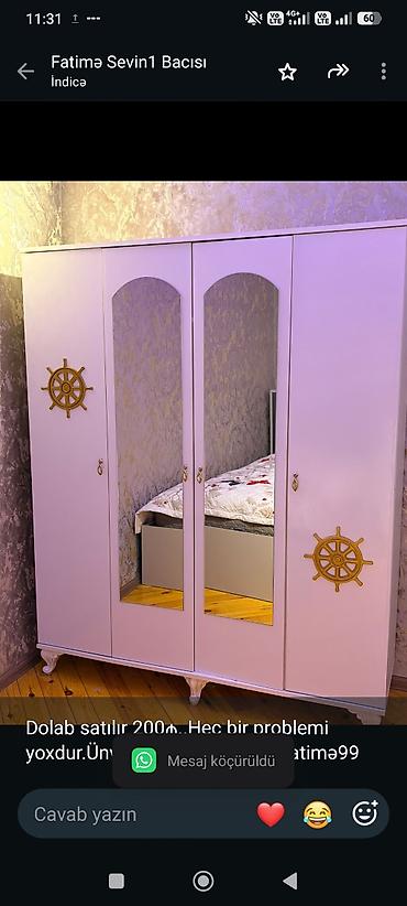 Dolab satılır 200₼. Heç bir problemi yoxdur.Ünvan zirə lalafo.az -da Dolab satılır 200₼. Heç bir problemi yoxdur.Ünvan zirə