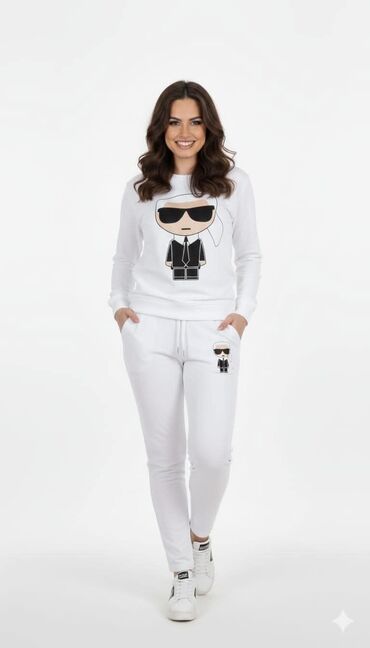 Gornji i donji deo: Komplet trenerka – udobna, moderna i izrađena od kvalitetnog pamuka — 22