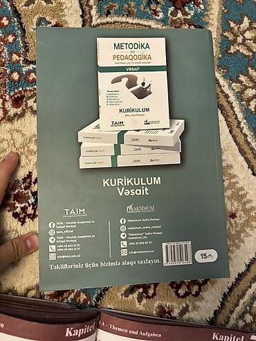 Тесты: Metodika və Pedaqogika – Kurikulum üzrə Test Bankı - Nəşr: Maksimum — 2