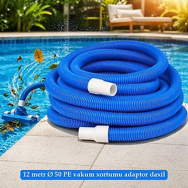 su nasusu: 💧 12 METR Ø50 PE VAKUUM XORTUMU — HOVUZ ÜÇÜN 🏊‍♂️ 🧹 PE vakuum xortumu — 1
