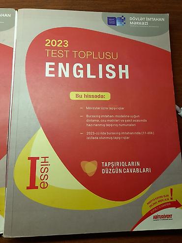 Книги и журналы: Məhsul: 2023 “Test Toplusu – English” (DİM) – Hissə I və Hissə II — 1