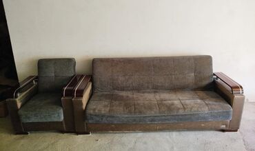 Divan və kreslo dəstləri: İşlənmiş, Divan, 2 kreslo, Bazalı, Açılan