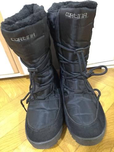 ugg cizme type 0: Zenske cizme Cortina,velicina 41,koriscene.Crne,postavljene,na — 3