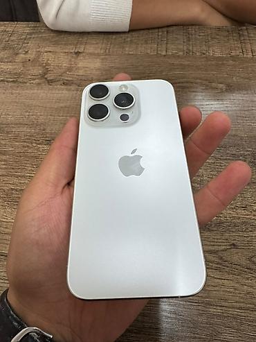 Мобильные телефоны и аксессуары: IPhone 15 Pro цвет (белый) - Корпус: матовое стекло с логотипом — 3