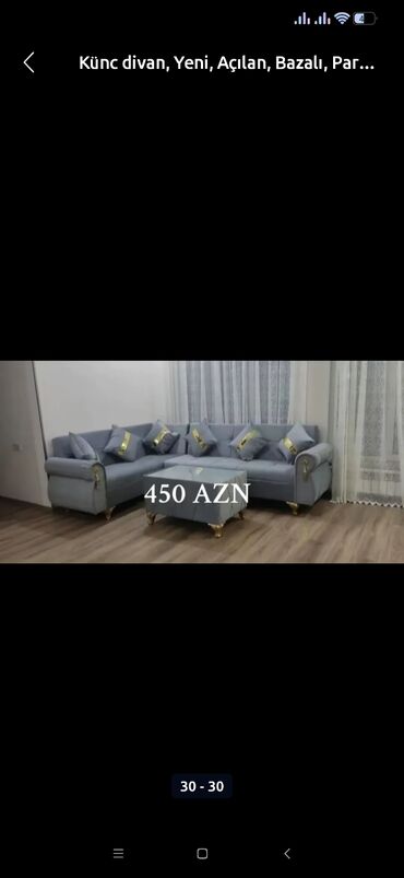 Sifarişlə divanlar: Künc divan, Qonaq otağı üçün, Parça, Bazalı, Açılan, Kitab — 8