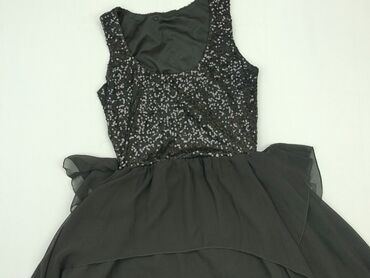 sukienki wieczorowe czarne rozkloszowane: Dress, S (EU 36), condition - Very good