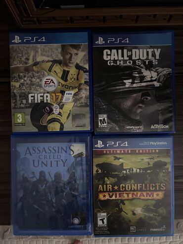 сколько стоит playstation 5: PlayStation4 diskler Fifa17-25m Call of duty ghost-30m Assasins creed