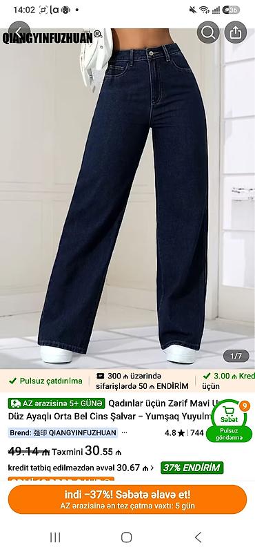 jeans salvar: Cinslər, XL, rəng - Mavi — 1