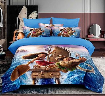 Zavese i draperije: Dečija posteljina sa printom crtanih junaka. Set od 3 dela. Više — 7