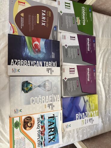 Kitablar, jurnallar, CD, DVD: Test topluları hamısı təzə kimidir çox az işlənilibb ruçkayla içləri