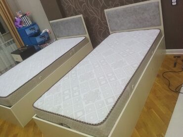 двуспальная кровать с подъемным механизмом: Təknəfərlik çarpayı, Bazalı, Matras ilə