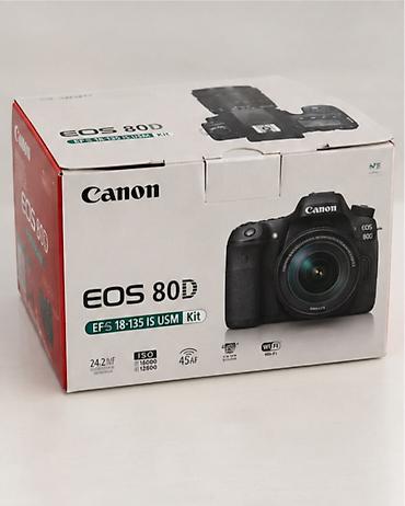 canon video: Şok qiymətə Canon EOS 80D + 18-135mm USM Lens | Tam Kit, İDEAL — 4